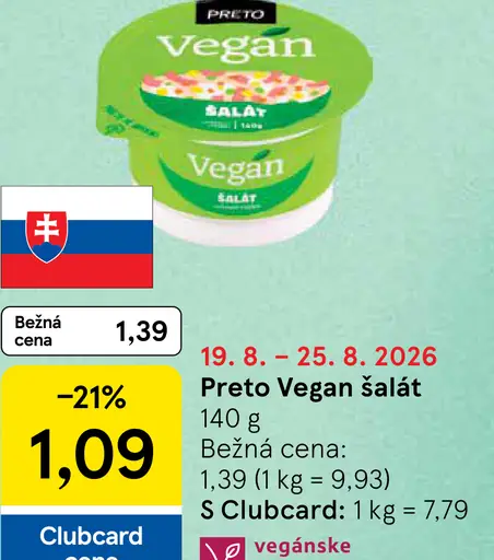 Preto šalát lahôdkový vegan