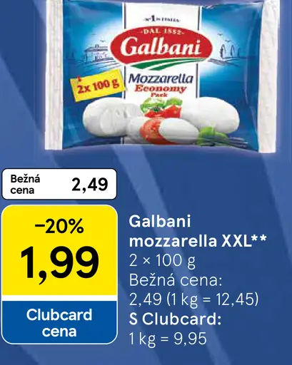 Galbani mozzarella XXL