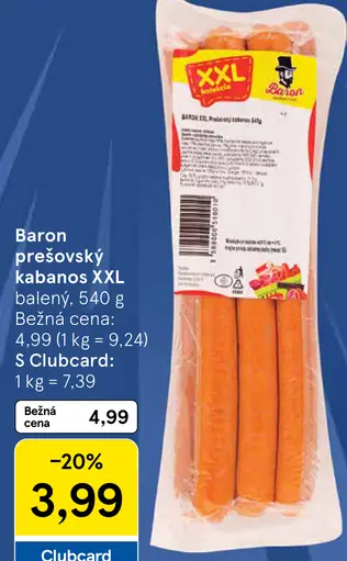 Baron prešovský kabanos XXL