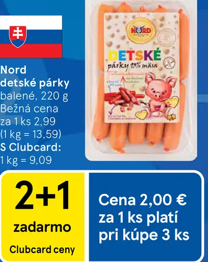 Nord Detské párky