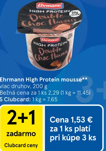 Ehrmann High Protein mousse Double Choc Hazelnut