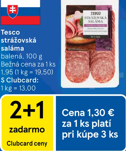 Tesco strážovská saláma