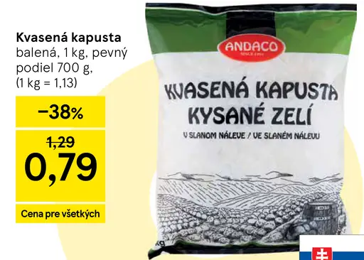 Andaco Kvasená kapusta
