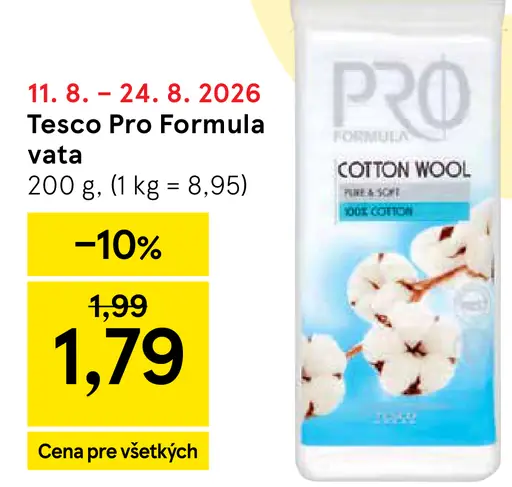 Tesco Pro Formula vata