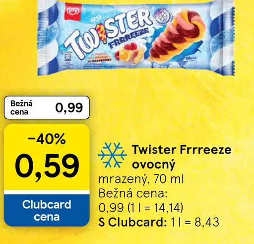 Twister Frffreeze ovocný nanuk
