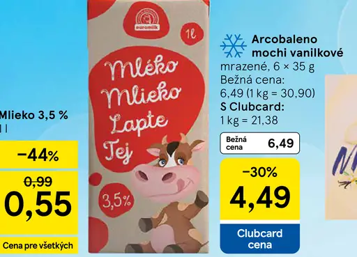 Arcobaleno mrazené mochi vanilkové