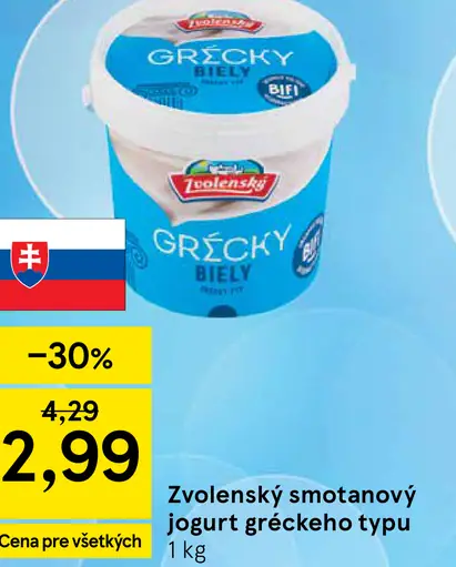 Zvolenský jogurt gréckeho typu