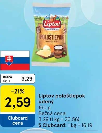 Liptov Pološtiepok údený