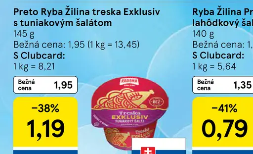 Preto Ryba Žilina Treska Exclusiv s tuniakovým šalátom