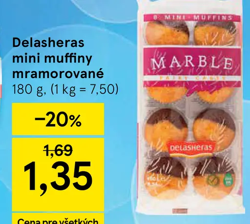 Delasheras Mini muffiny mramorované