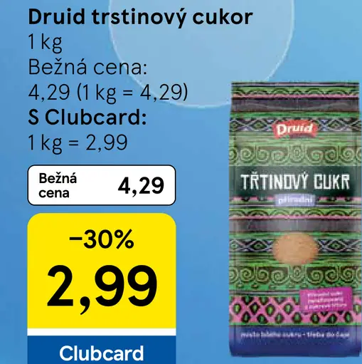 Druid trstinový cukor prírodný