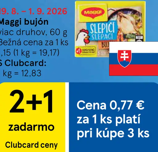 Maggi bujón – viac druhov