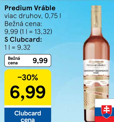 Predium Vráble víno, viac druhov