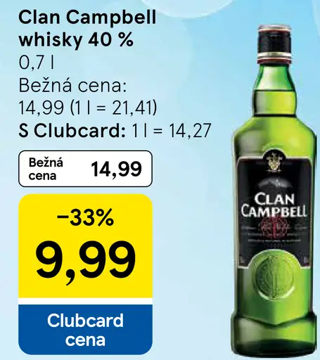 Clan Campbell Whiskey 40%