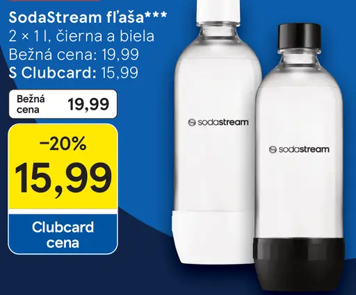 SodaStream fľaša čierna a biela