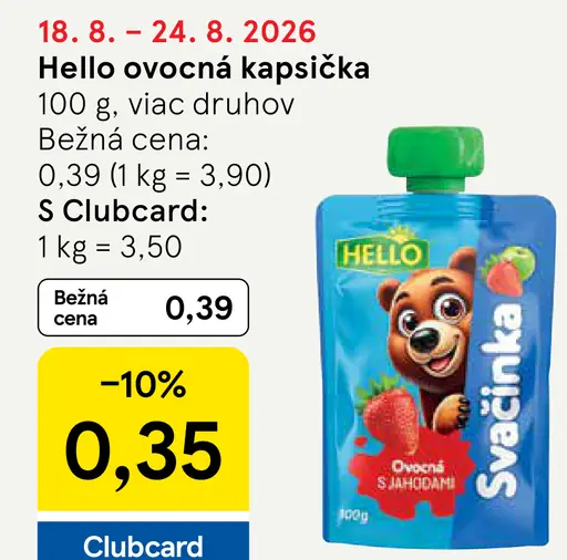 Hello ovocná kapsička