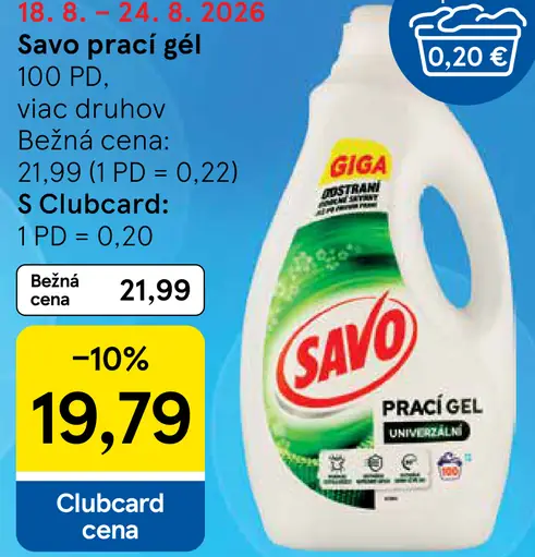 Savo prací gel
