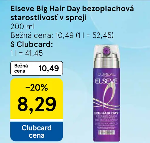 Elseve Big Hair Day bezoplachová starostlivosť v spreji
