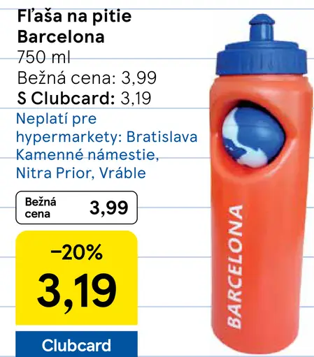 Fľaša na pitie Barcelona