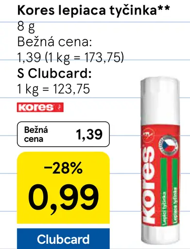 Kores lepiaca tyčinka