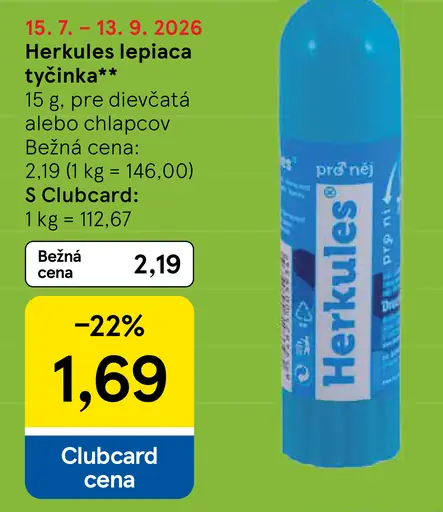 Herkules lepiaca tyčinka pre dievčatá alebo chlapcov
