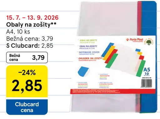 Obaly na zošity A4