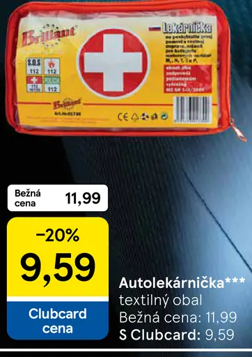 Autolekárnička v textilnom obale
