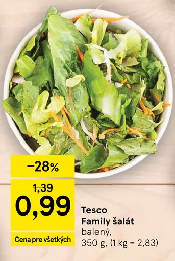 Tesco Family šalát