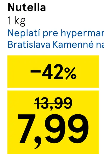 Nutella lieskovo-oriešková kakaová nátierka
