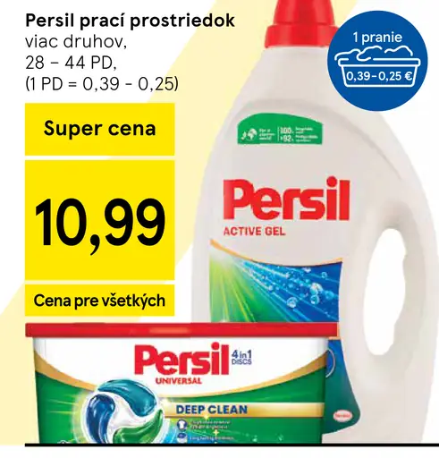 Persil prací prostriedok viac druhov