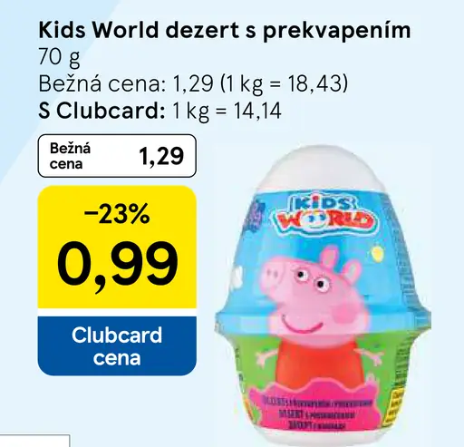 Kids World Dezert s prekvapením