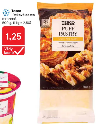 Tesco lístkové cesto