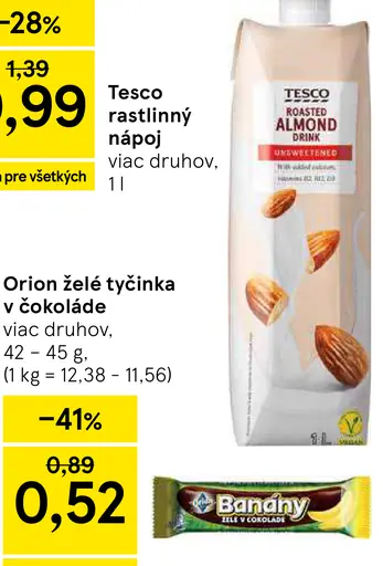 TESCO rastlinný nápoj