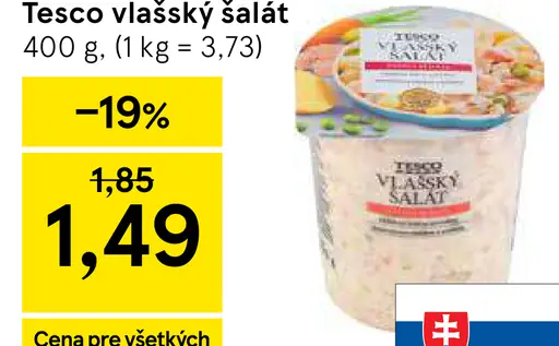 Tesco vlašský šalát