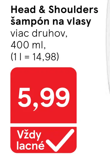 Head & Shoulders šampón na vlasy