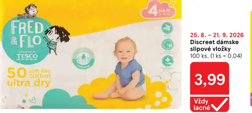 Fred&Flo ultra dry detské plienky