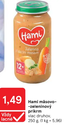 Hami mäsovo-zeleninový príkrm