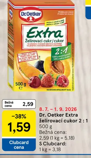 Dr. Oetker extra želírovací cukor 2 : 1