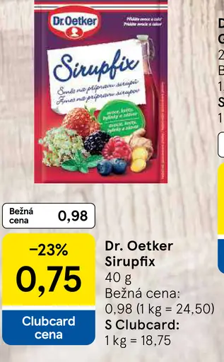 Dr. Oetker Sirupfix