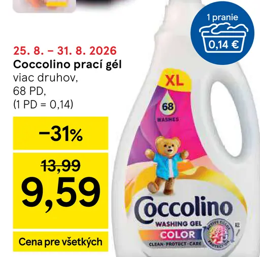 Coccolino prací prostriedok - color