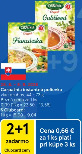 Carpathia instantná polievka