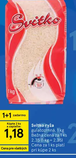 Svitko ryža guľatozrnná