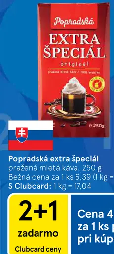 Popradská káva Extra mletá špeciál