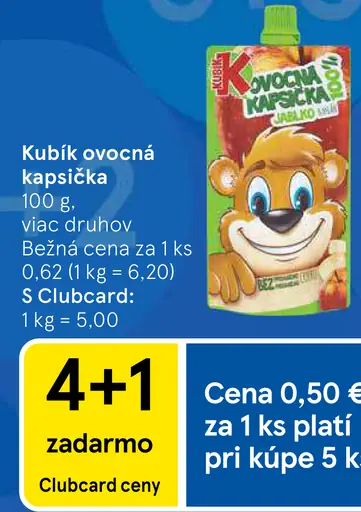 Kubík ovocná kapsička