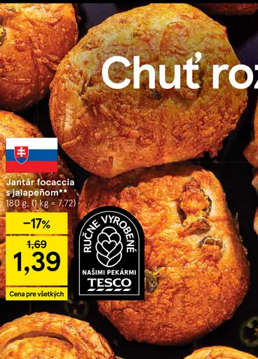 Jantár focaccia s jalapeñom