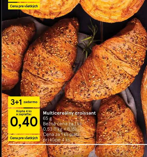 Multicereálny croissant
