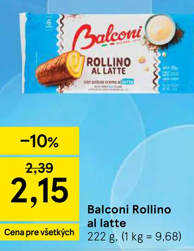 Balconi Rollino al latte