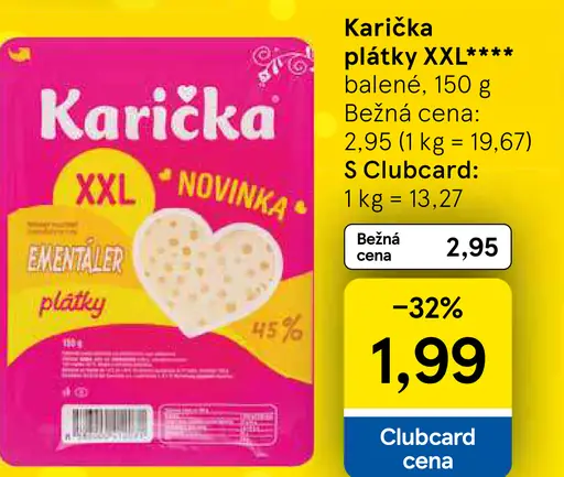 Karička plátky XXL ementál