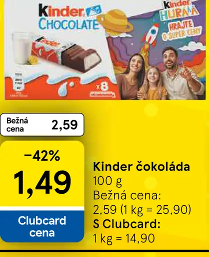 Kinder čokoláda