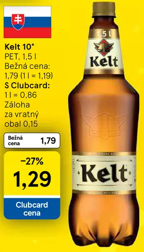 Kelt 10° pivo PET